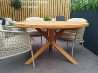 X tafel teak rond 135 - afbeelding 1