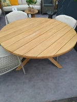 X tafel teak rond 135 - afbeelding 2