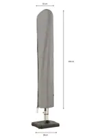 Zweefparasolhoes l250b55/60cm grijs